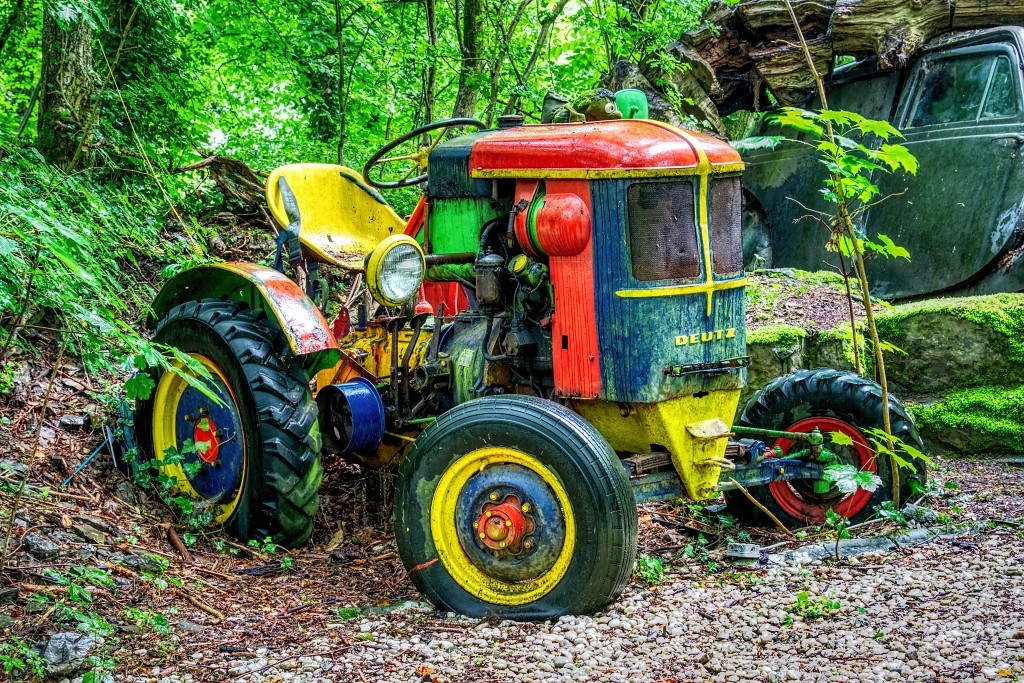 HDR Auto Skulpturen Park museum Neandertal oldtimer urbex decay abandoned derelict abandonne Michael Fröhlich froehlich Duitsland deutschland kunst art